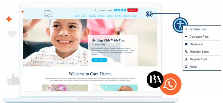 Web Accessibility and ADA Website Compliance by Blissbranding Agency - every website platform accepted